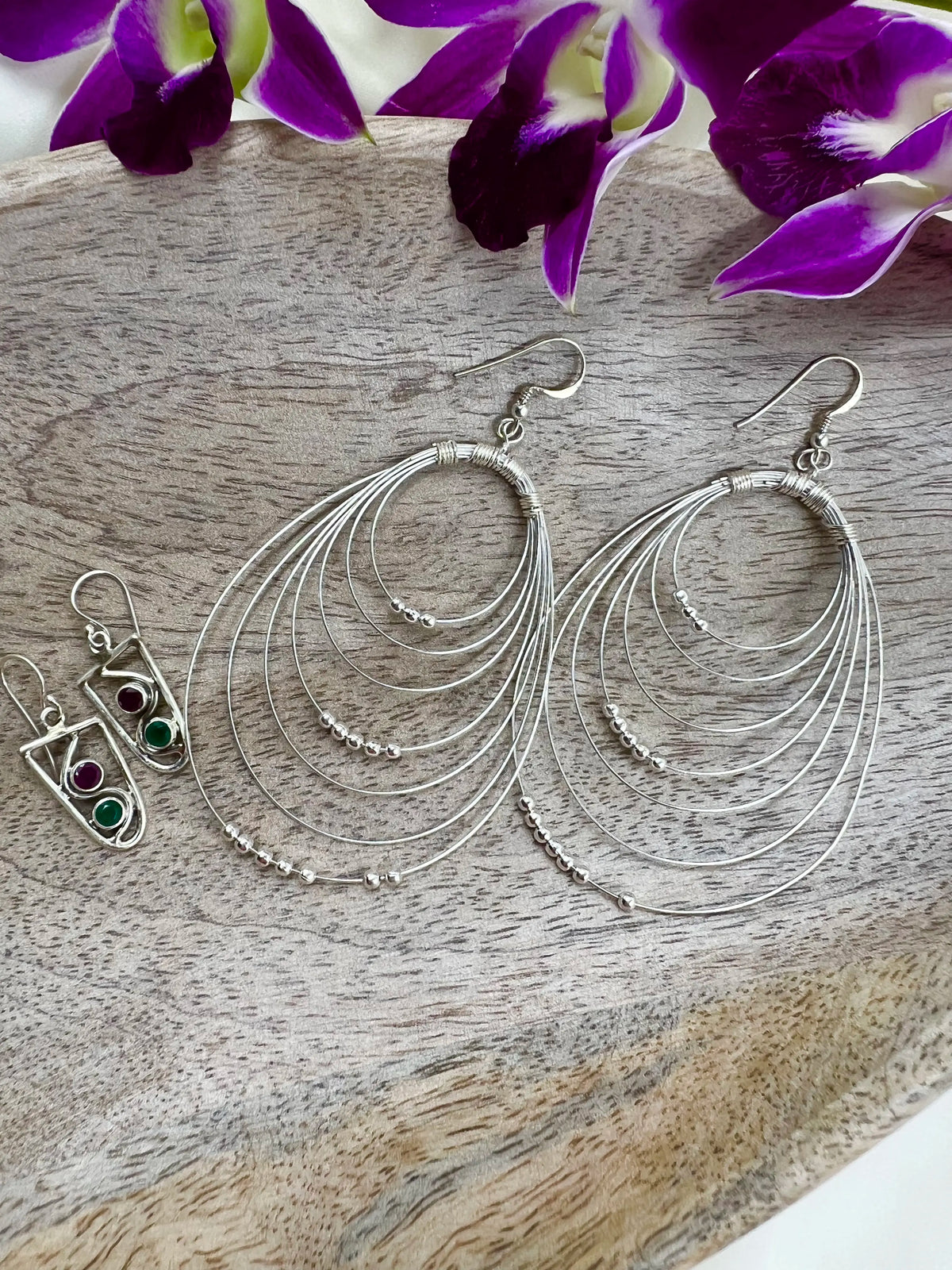 Essence of Sparkling Emerald Cascade Earrings