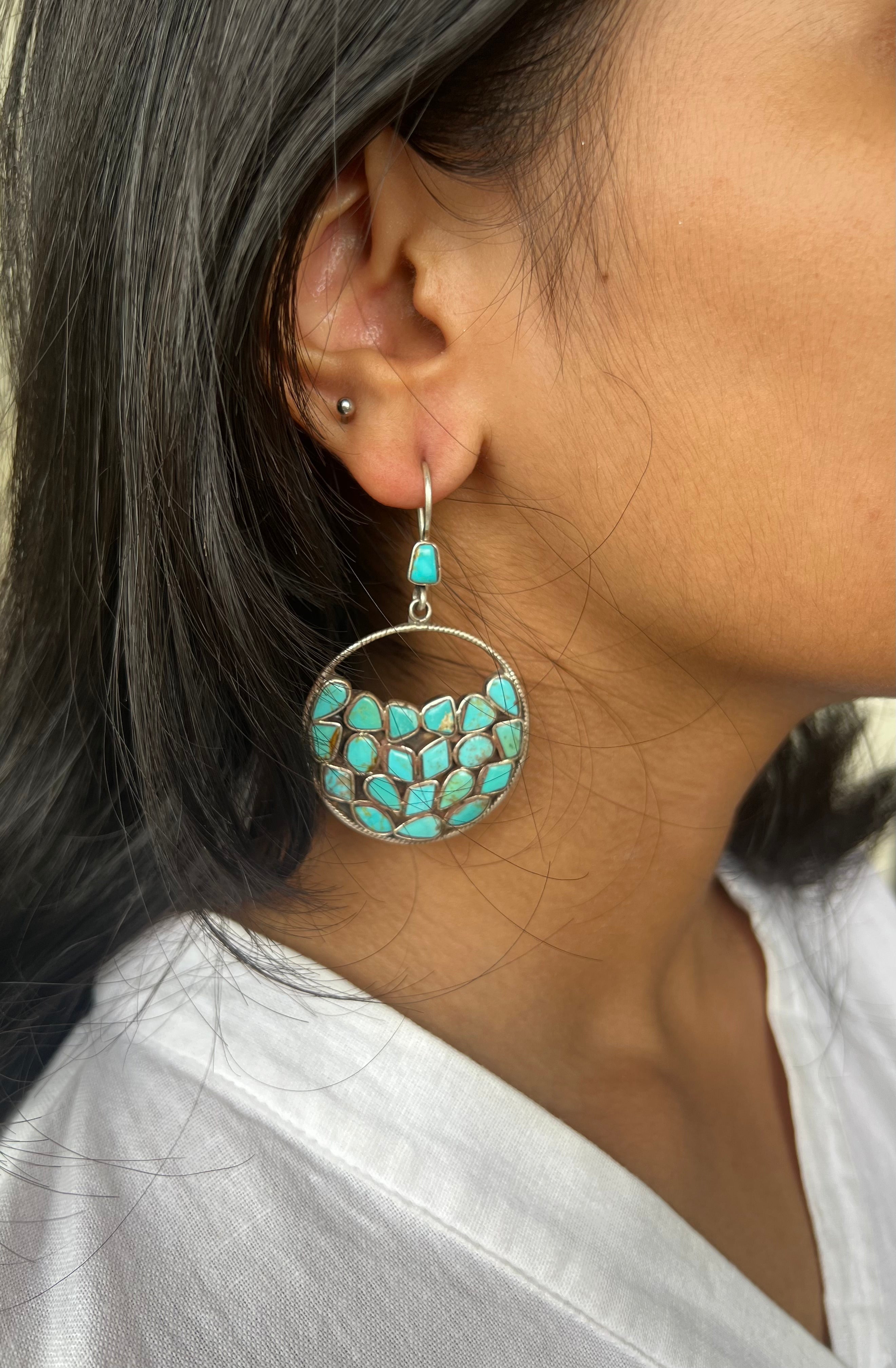 Blue Moon Earring
