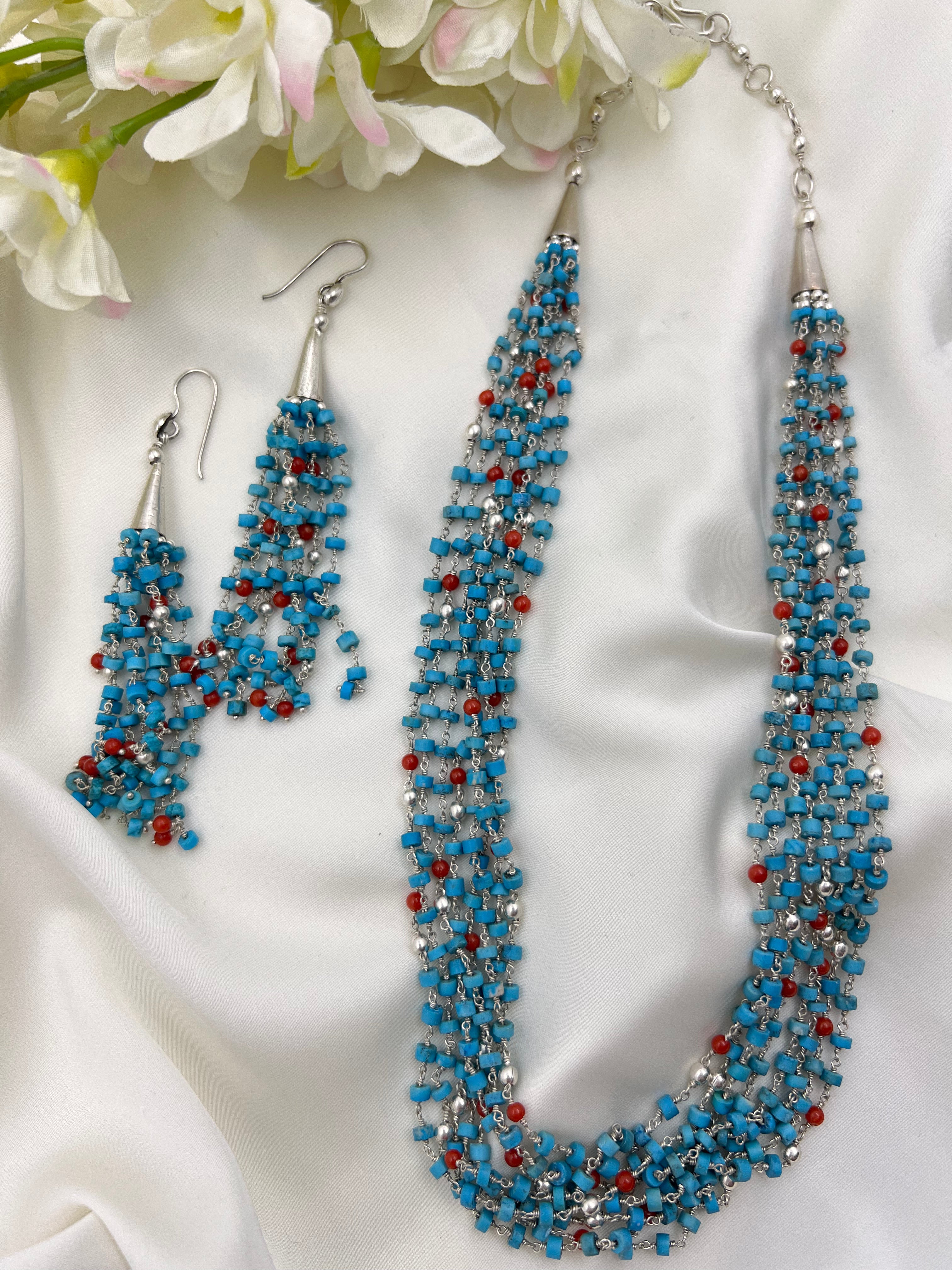 Cluster Tourquoise Necklace