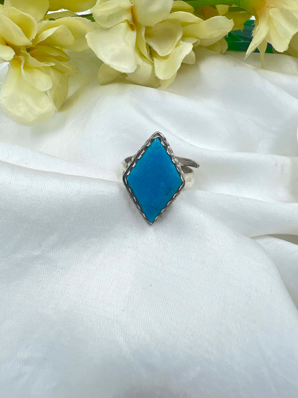 Blue Rhombus Ring