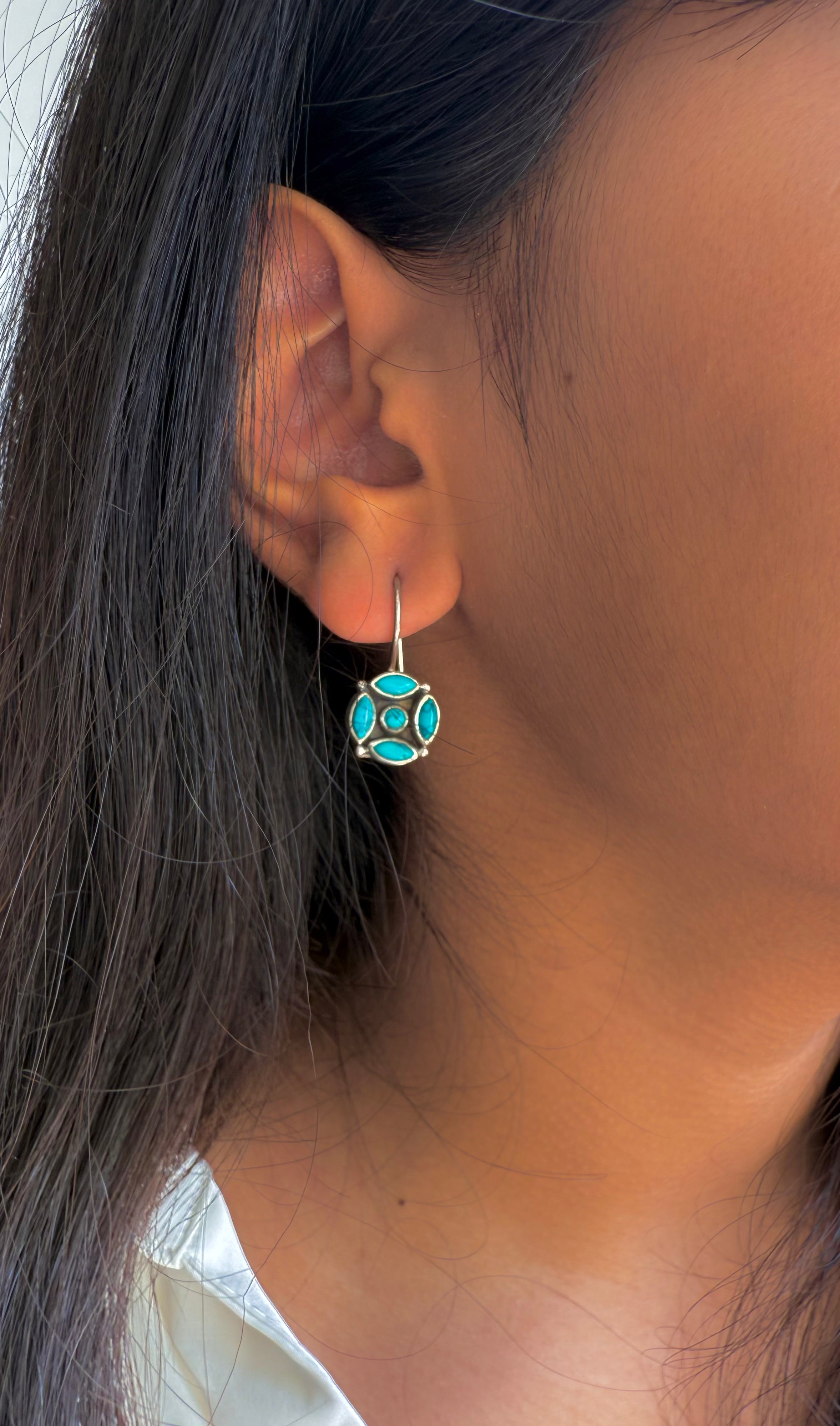 Neelphool Hook Earrings