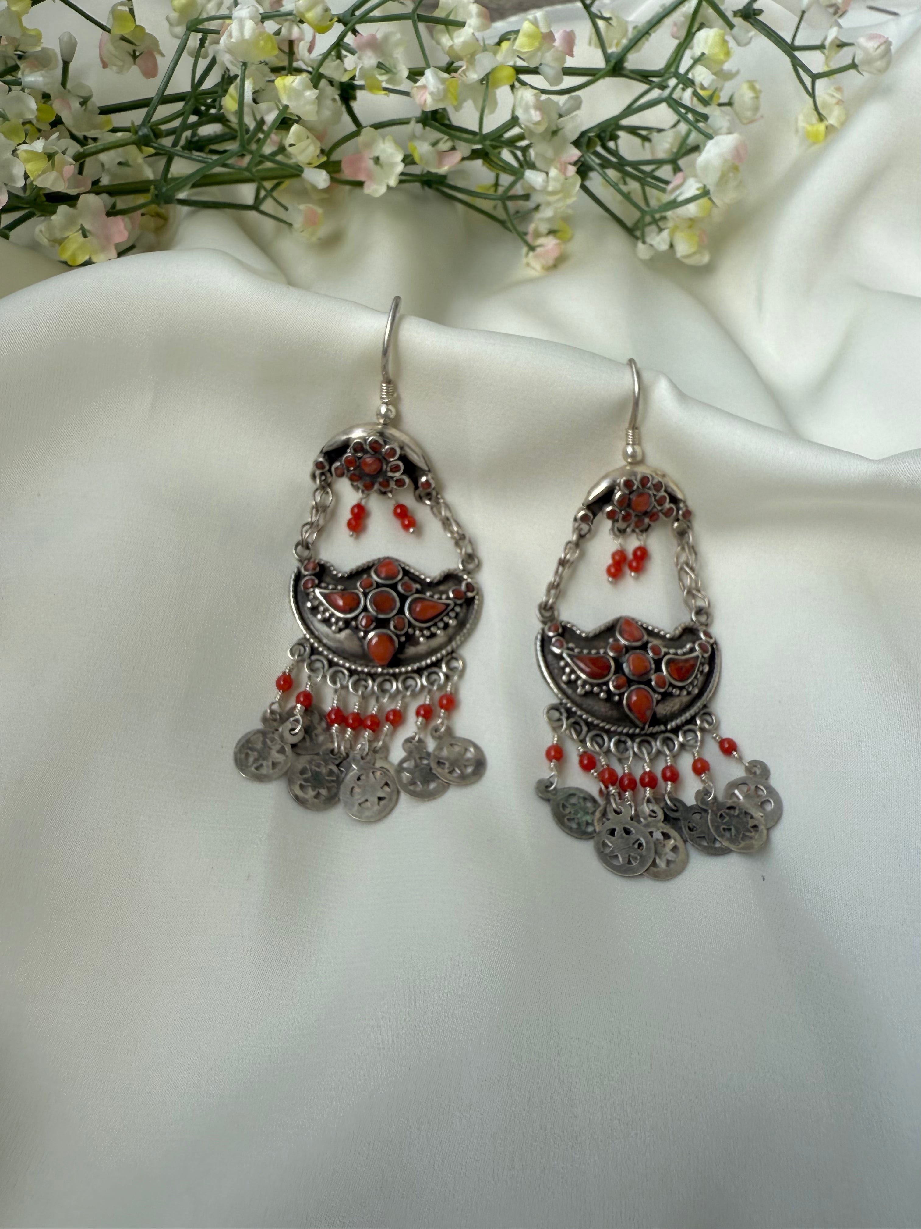Lal Jharna Earring