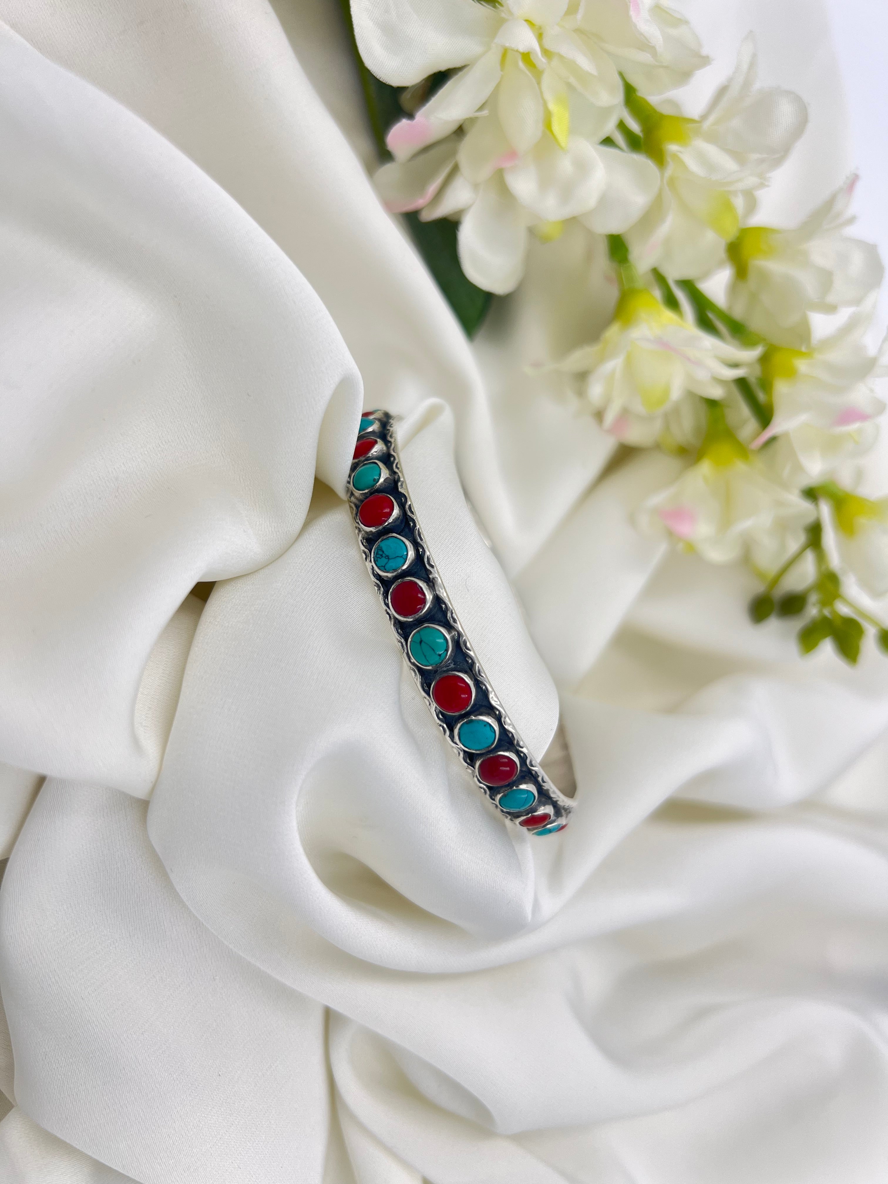 Turquoise Coral Bliss Kada