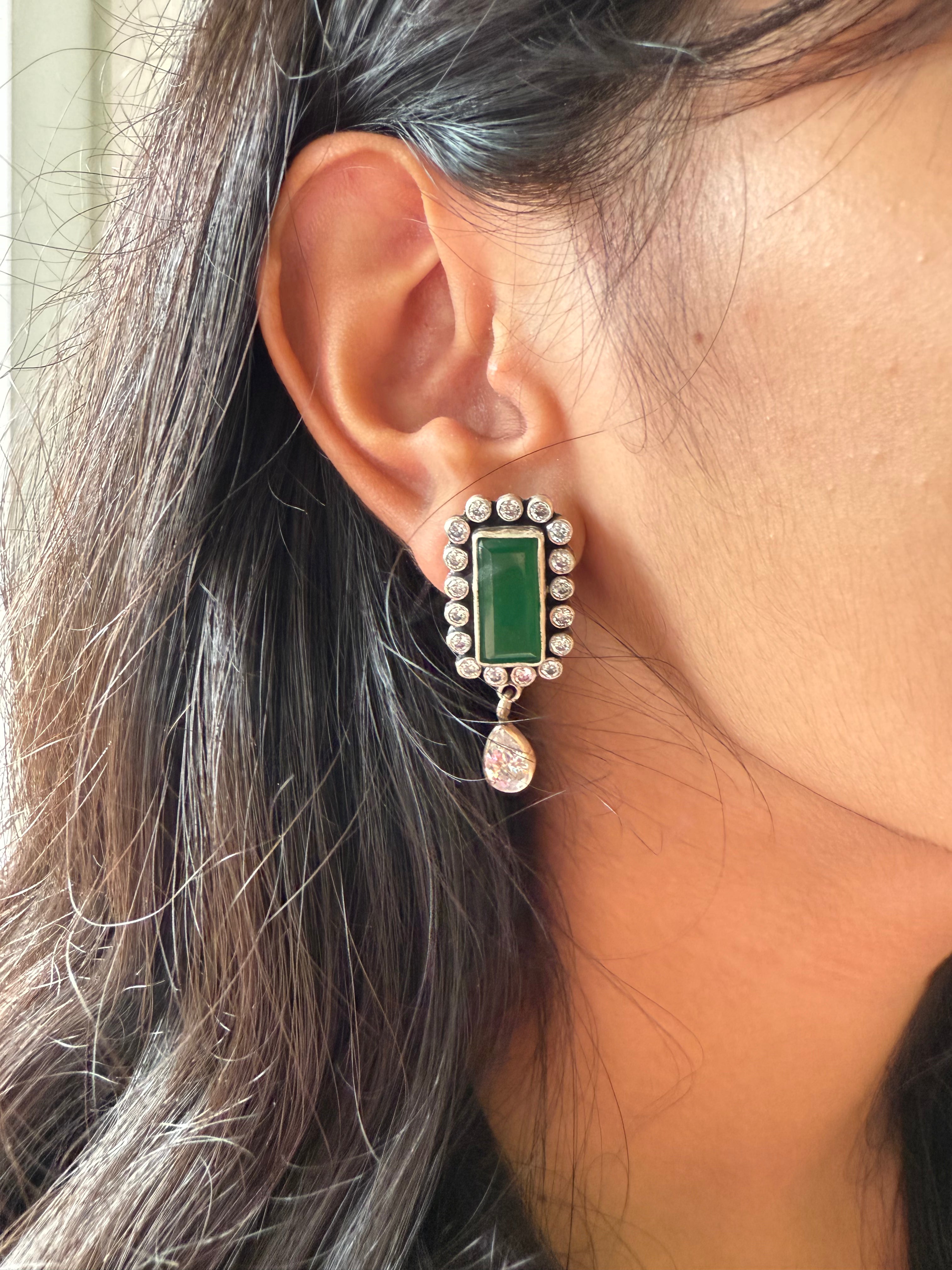 Greendrop Gems Earring
