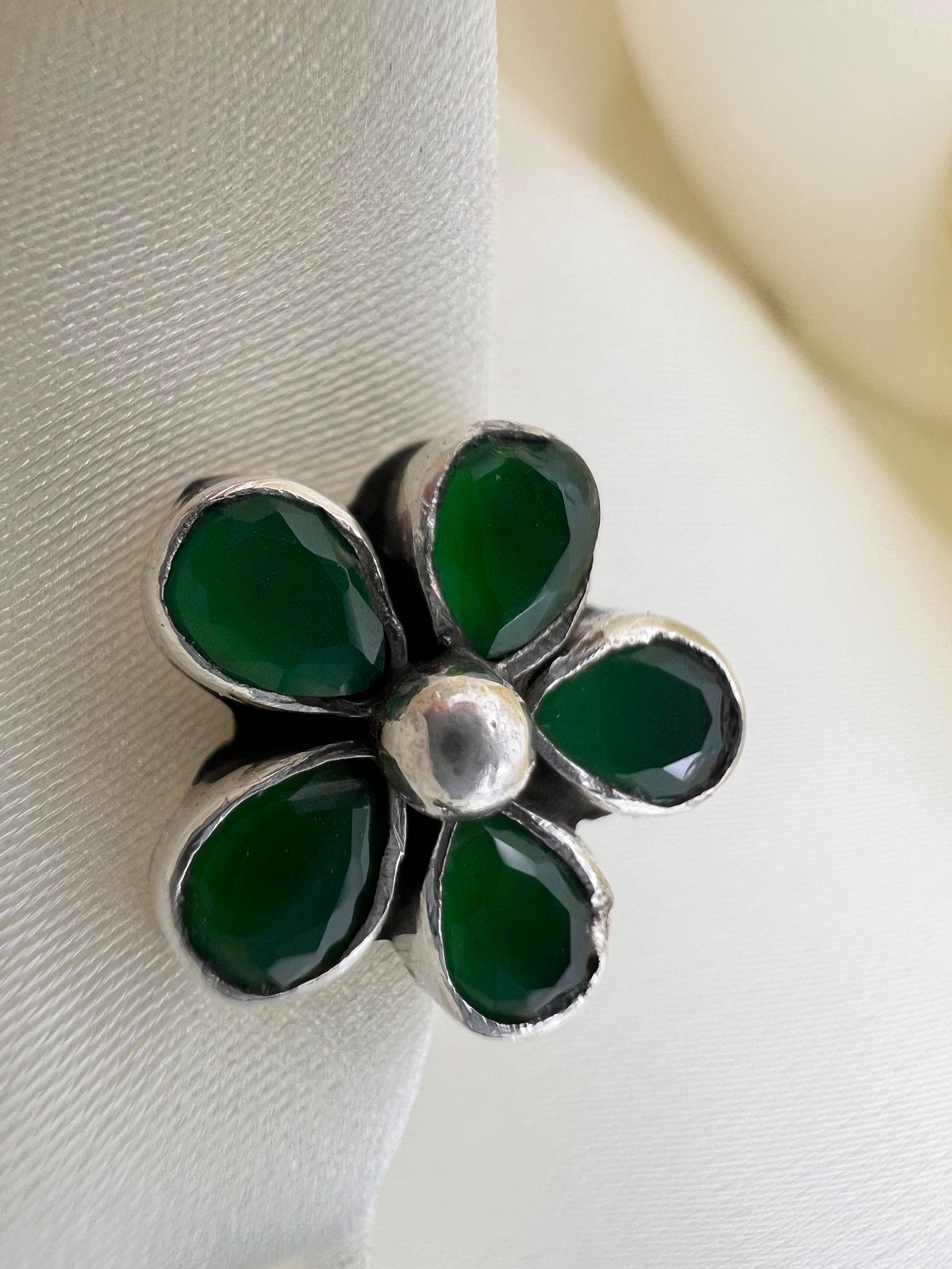 Green Blossom Earring