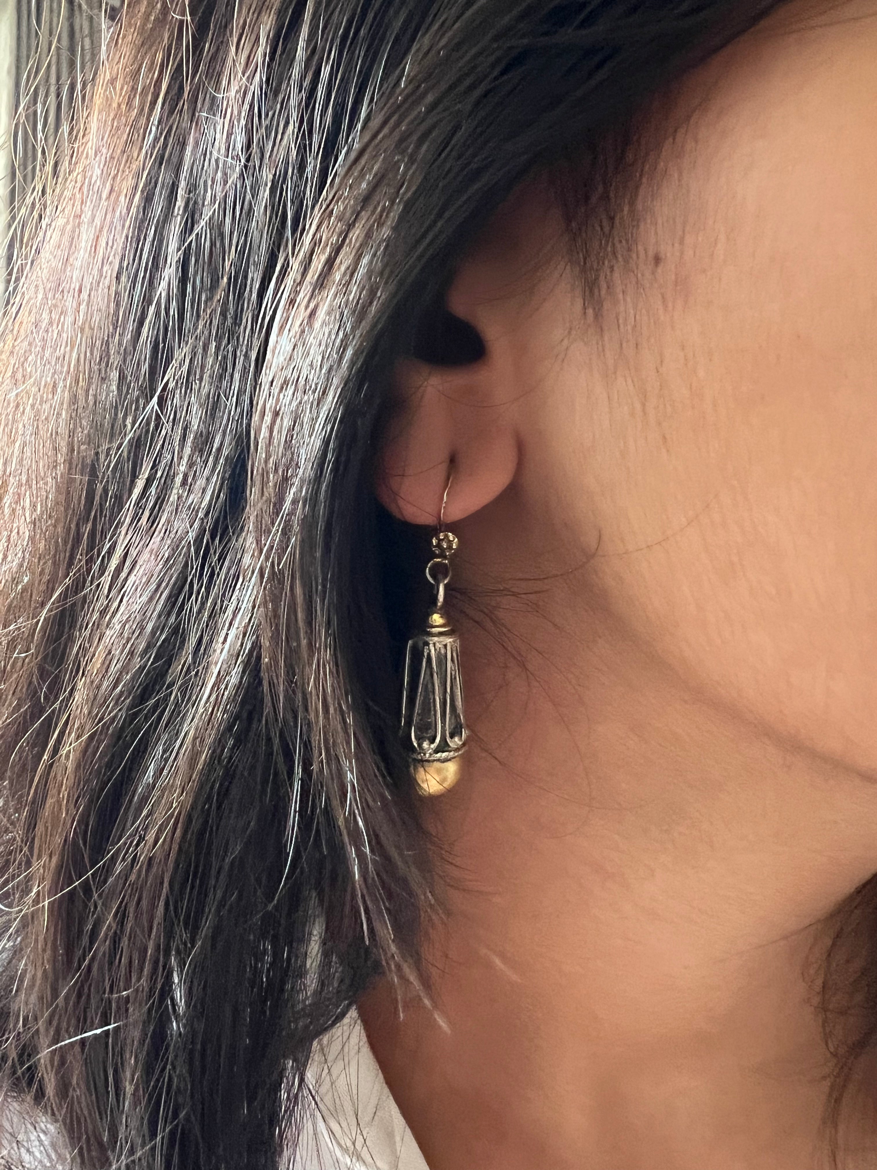 Two-Tone Beat Earrings