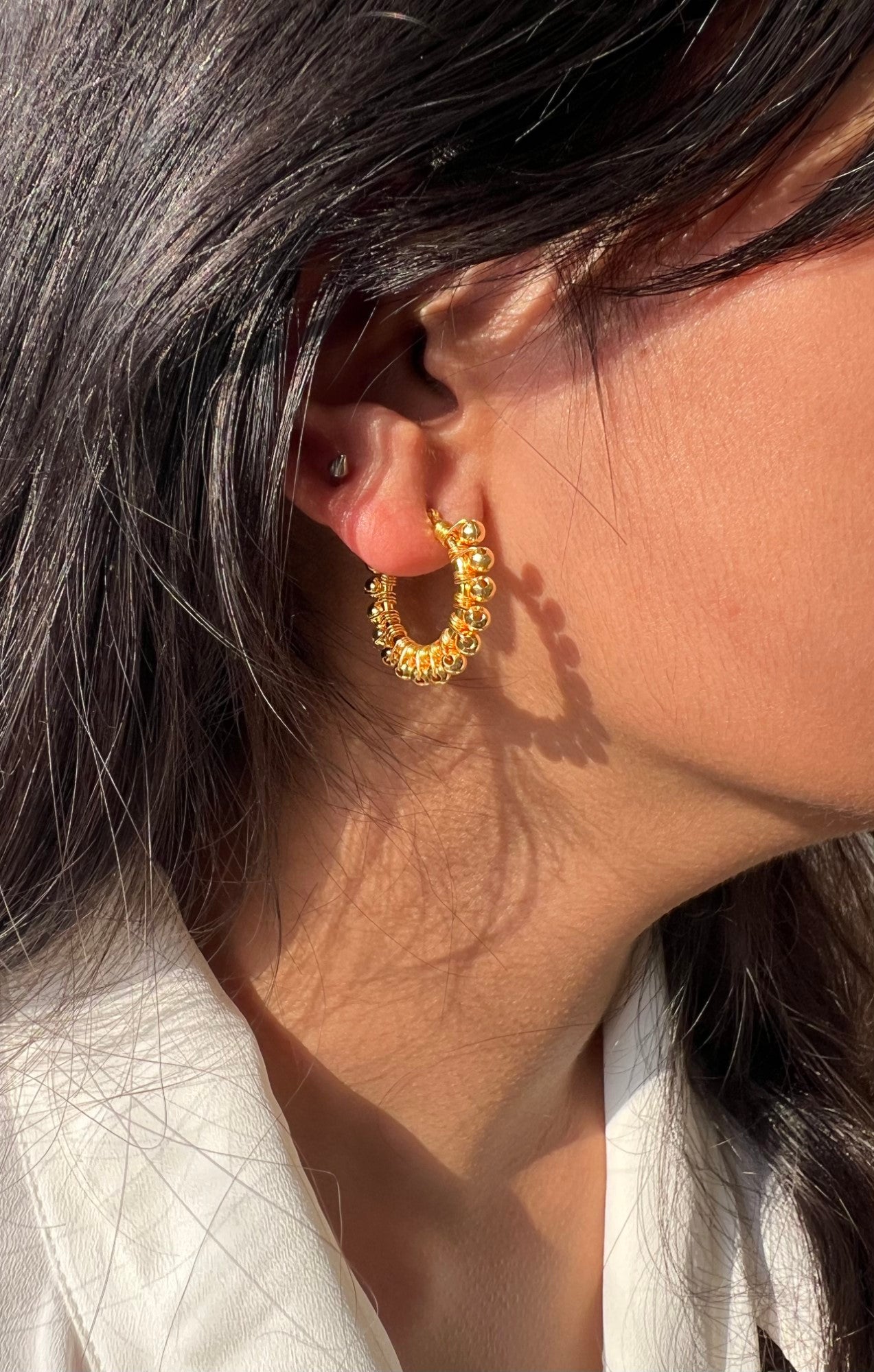 Golden Embrace Earring