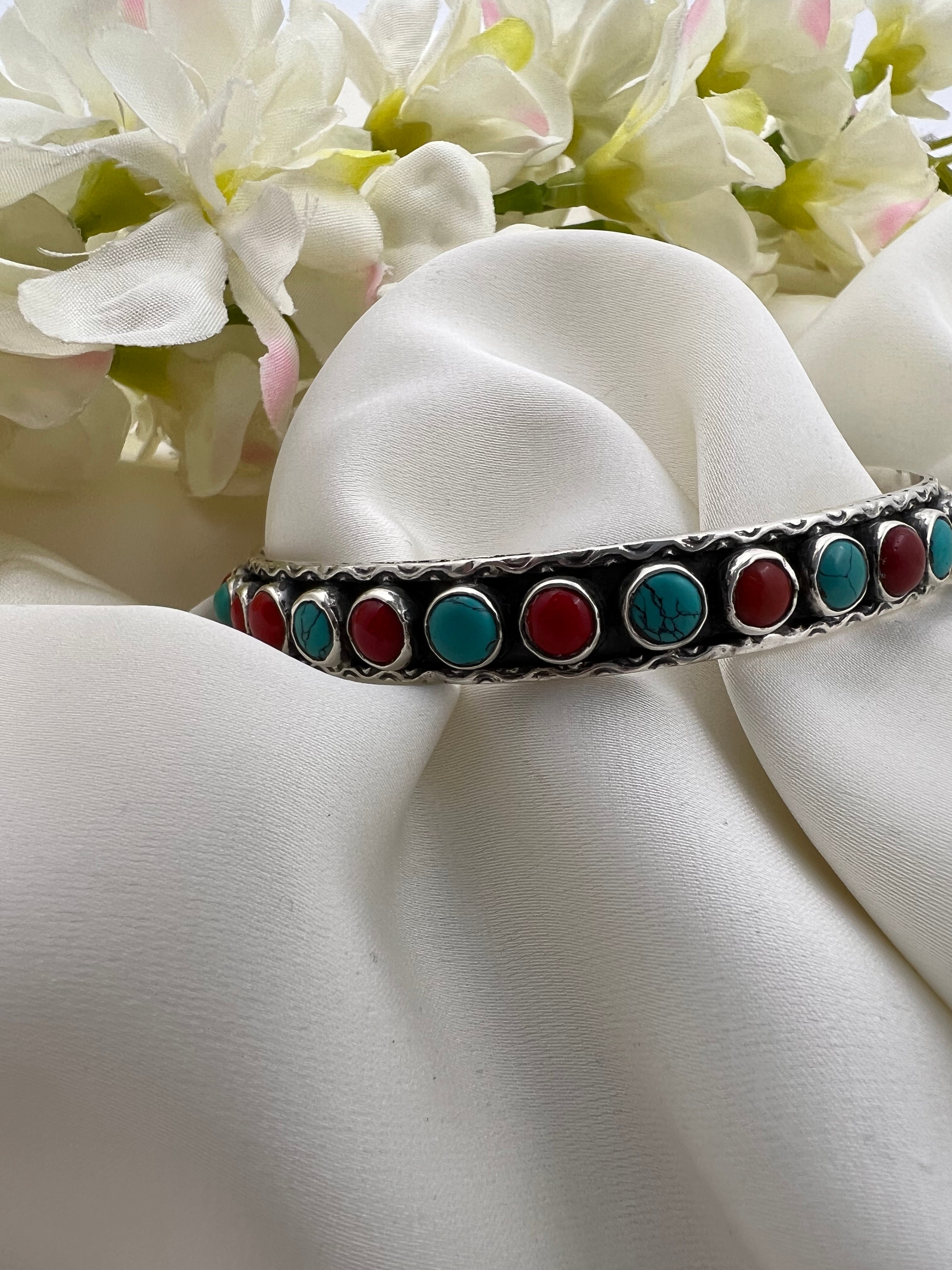 Turquoise Coral Bliss Kada