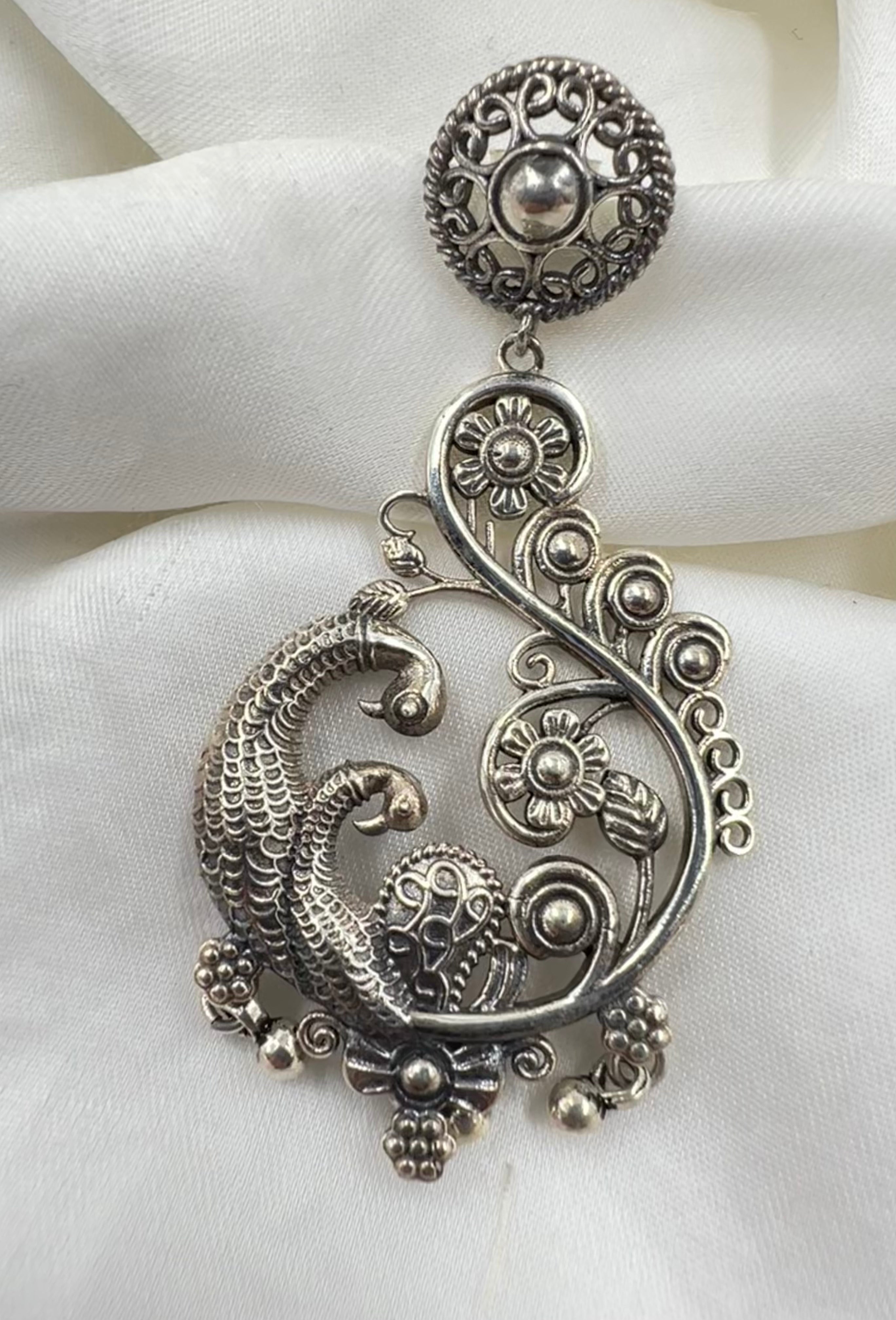 Peacock Plumage Earrings